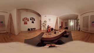 VR BANGERS Ayumu Kase- Boyfriend getting caught fucking the Asian waitress