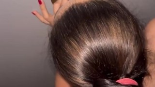 POV Husband Records Amateur Hotwife Fucking Stranger at GloryHole